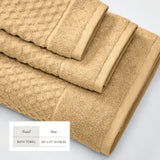 Cotton Diamond Waffle Weave Bath Towel Set - Grayson Collection Bath - Tophatter Daily Deals