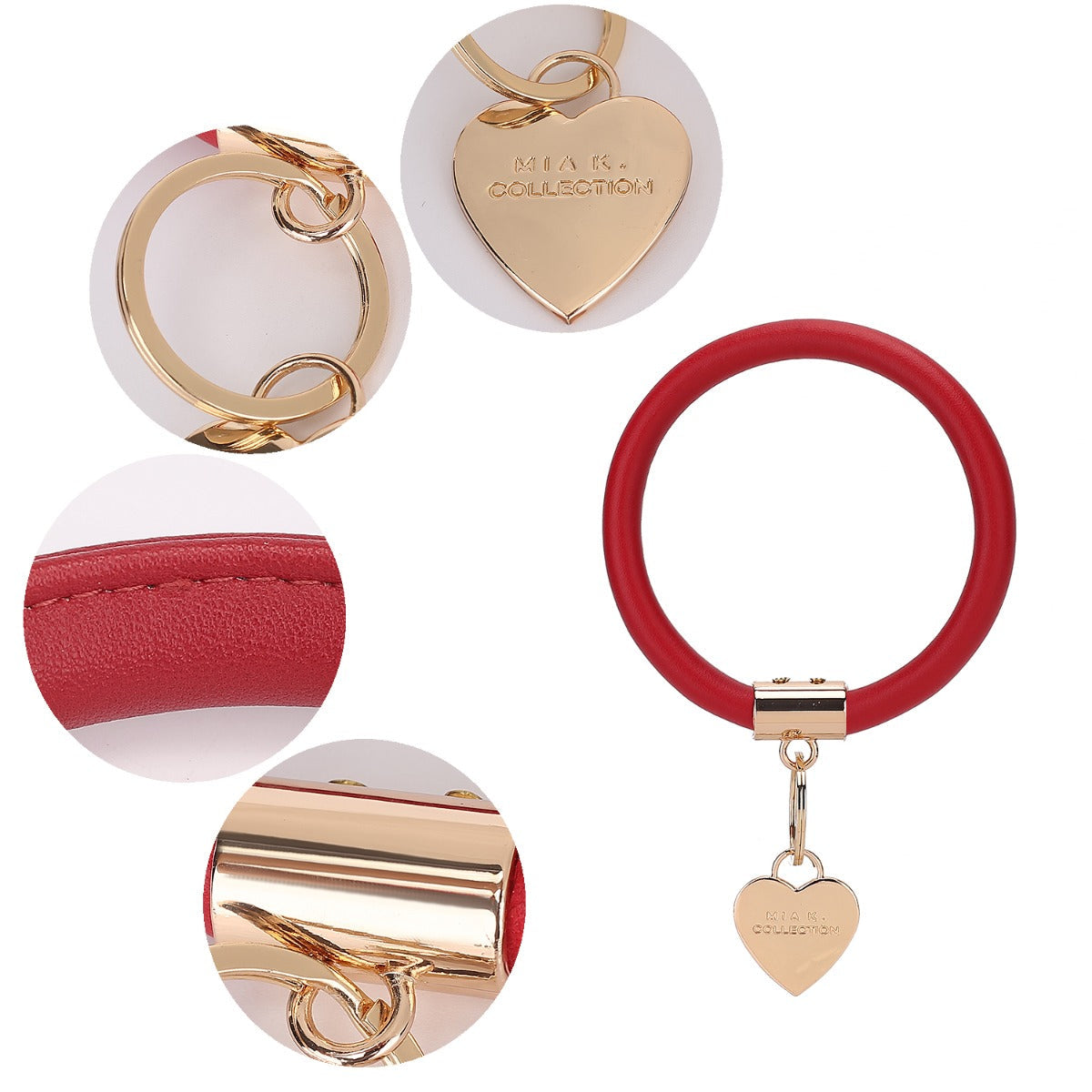 MKF Collection Women's Jasmine Bangle Bracelet Keyring Set Keyrings - Tophatter Daily Deals