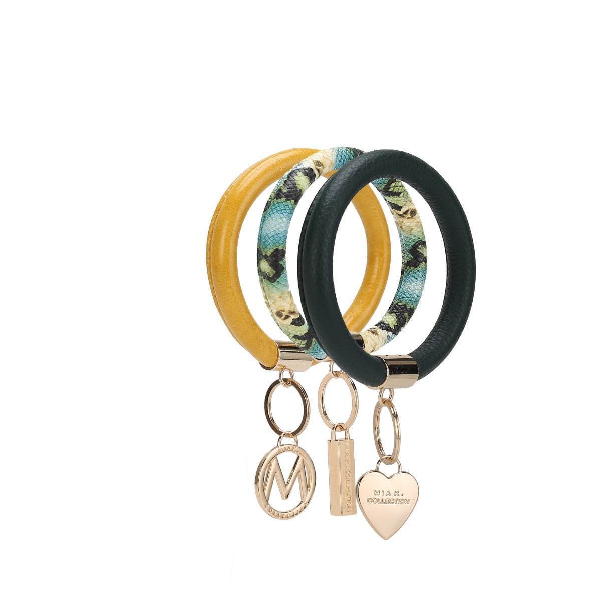 MKF Collection Women's Jasmine Bangle Bracelet Keyring Set Keyrings - Tophatter Daily Deals