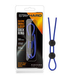 Stay Hard Silicone Double Loop (Blue) – Adjustable Cock Ring > Cock Ring > Adjustable - Tophatter Daily Deals