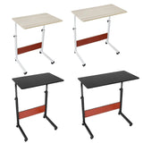 Mobile Laptop Desk Height Adjustable Rolling Wheels Computer Accessories - Tophatter Daily Deals