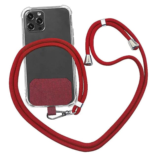 Mobile Phone Case Lanyard Red Universal Phone Case - Tophatter Daily Deals
