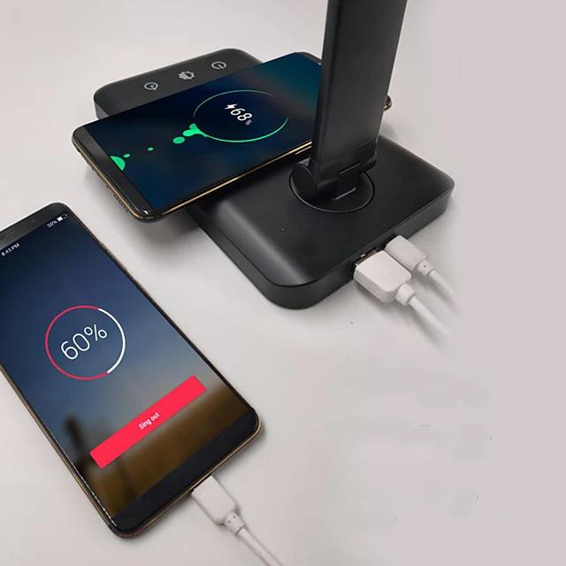 Mobile Phone Wireless Charging Desk Lamp Charging Station - Tophatter Daily Deals