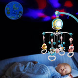 Mobile Star Projection Nursery Light Baby Rattle Toy with Music Box Remote Control Baby Gear - Tophatter Daily Deals