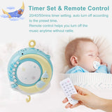 Mobile Star Projection Nursery Light Baby Rattle Toy with Music Box Remote Control Baby Gear - Tophatter Daily Deals