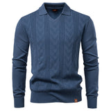 Modern Henley Polo Men Solid Color Long Sleeve Men's Clothing - Tophatter Daily Deals