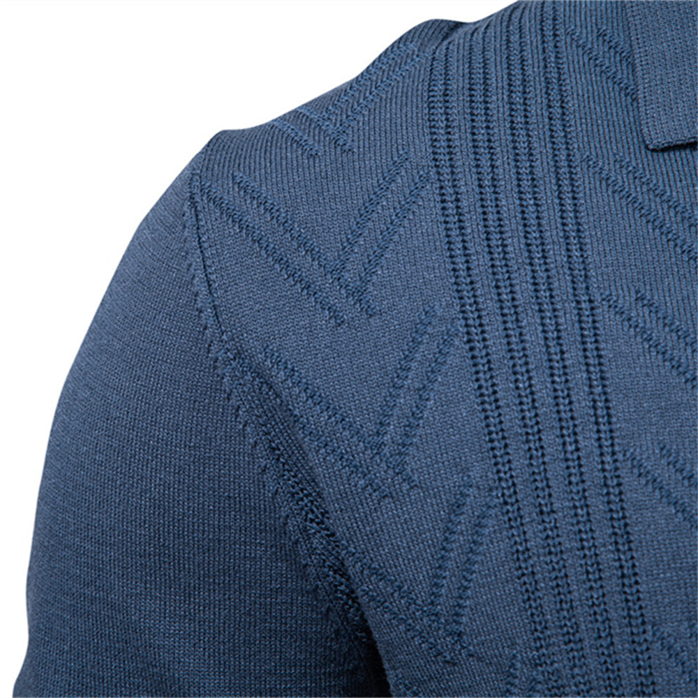 Modern Henley Polo Men Solid Color Long Sleeve Men's Clothing - Tophatter Daily Deals