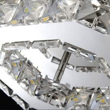 Modern LED Crystal Ceiling Lamp Indoor Lighting - Tophatter Daily Deals
