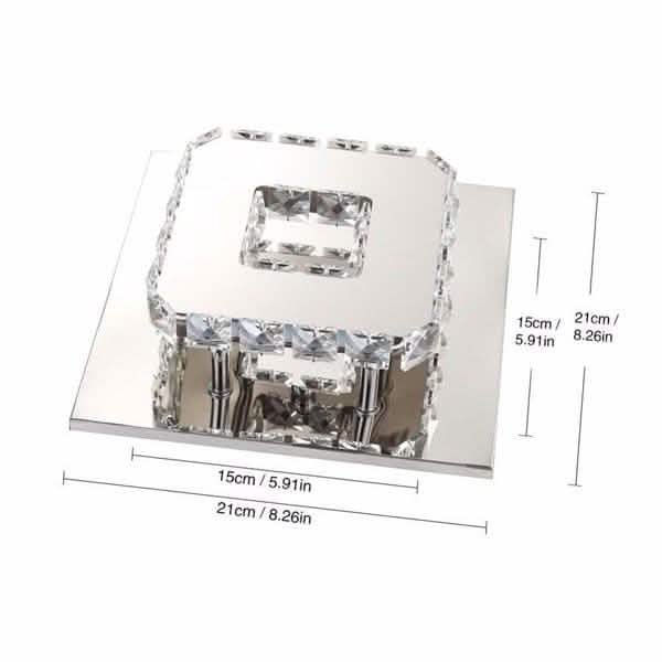 Modern LED Crystal Ceiling Lamp Indoor Lighting - Tophatter Daily Deals