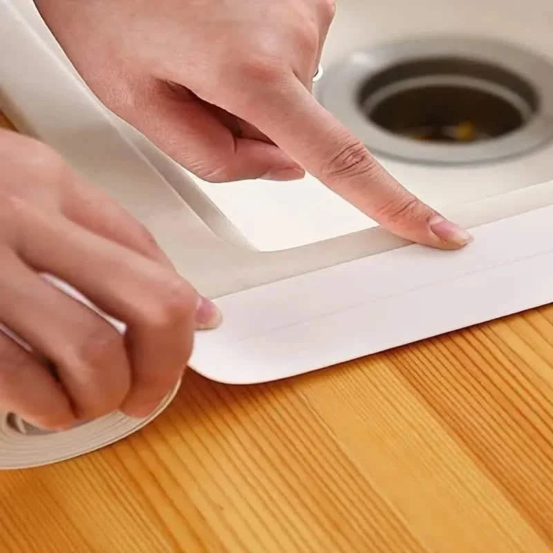 Moisture-Proof Kitchen and Bathroom Sink Gap Sticker Tape Bath - Tophatter Daily Deals