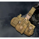 MOLLE DROPLEG PLATFORM W/ POUCHES - BLACK - Tophatter's Army Deals HOLSTERS & BAGS - Tophatter Daily Deals