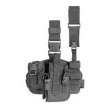 MOLLE DROPLEG PLATFORM W/ POUCHES - BLACK - Tophatter's Army Deals HOLSTERS & BAGS - Tophatter Daily Deals