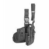 MOLLE DROPLEG PLATFORM W/ POUCHES - BLACK - Tophatter's Army Deals HOLSTERS & BAGS - Tophatter Daily Deals