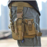 MOLLE DROPLEG PLATFORM W/ POUCHES - BLACK - Tophatter's Army Deals HOLSTERS & BAGS - Tophatter Daily Deals