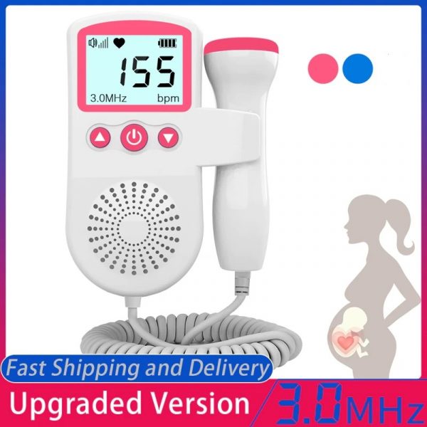Fetal Doppler Home Pregnancy Monitor Backlit LCD Speaker - Tophatter Daily Deals