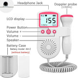 Fetal Doppler Home Pregnancy Monitor Backlit LCD Speaker - Tophatter Daily Deals