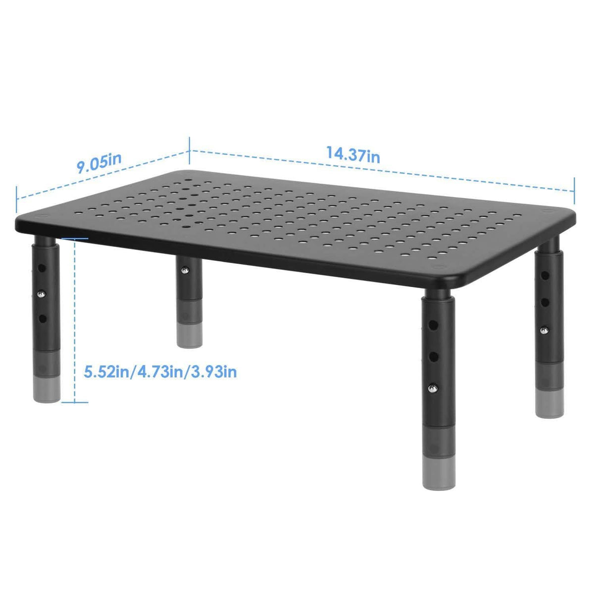 Monitor Stand Riser 3 Height Adjustable Desk Computer Accessories - Tophatter Daily Deals