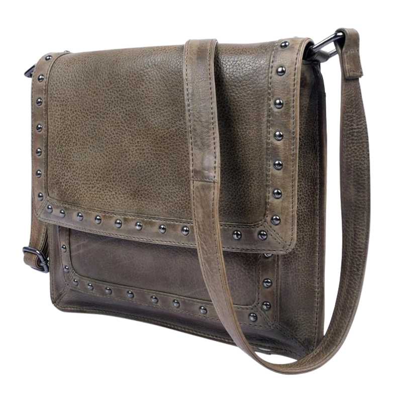 Monroe Concealed Carry Leather Crossbody Handbag Handgun Purses - Tophatter Daily Deals