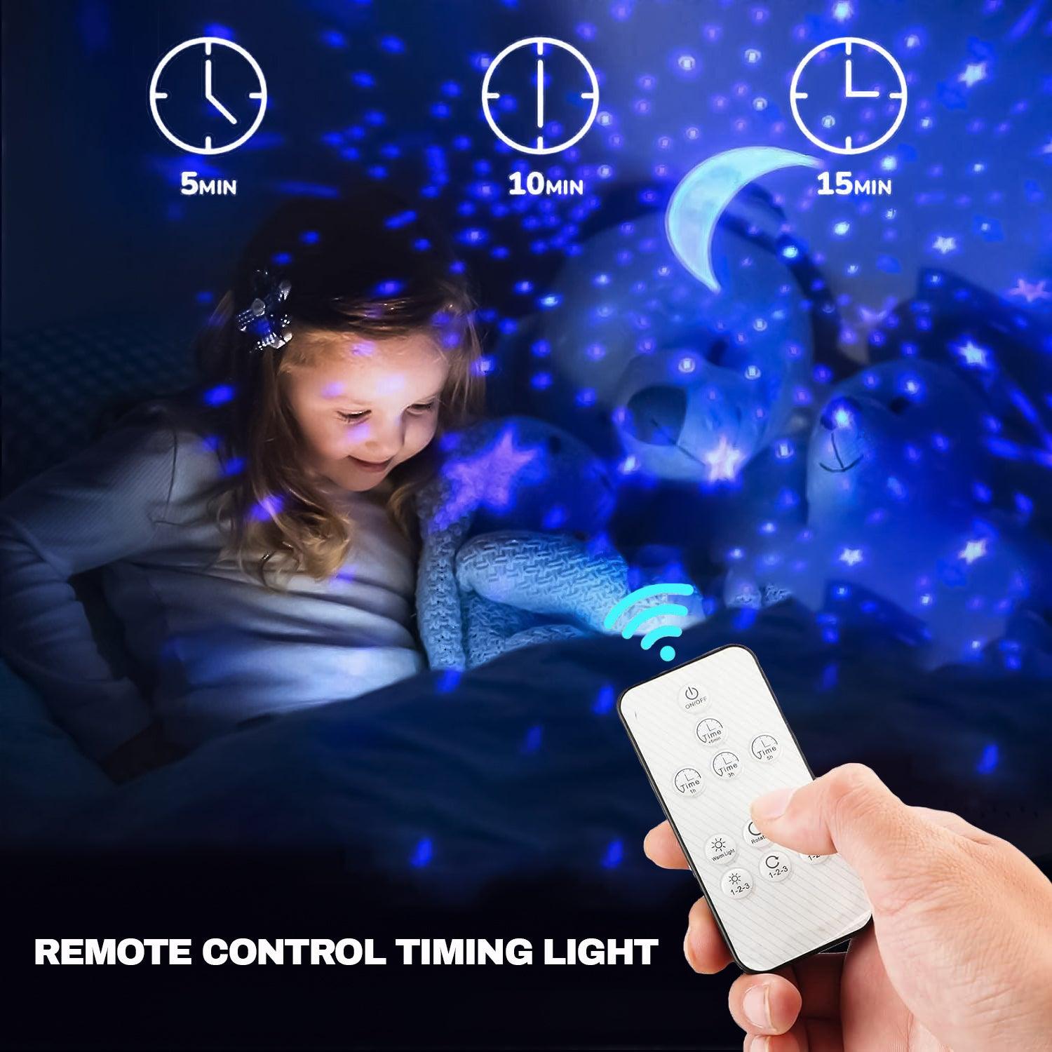 Stars Light Projector - Timer Rotation Star Projector Night Light for Kids Xmas Stocking Fillers Christmas Toys - Tophatter Daily Deals
