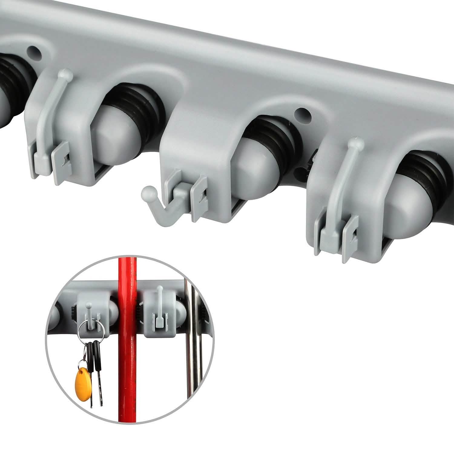 Mop Holder Wall Mount Hanger Organizer Storage Storage & Organization - Tophatter Daily Deals