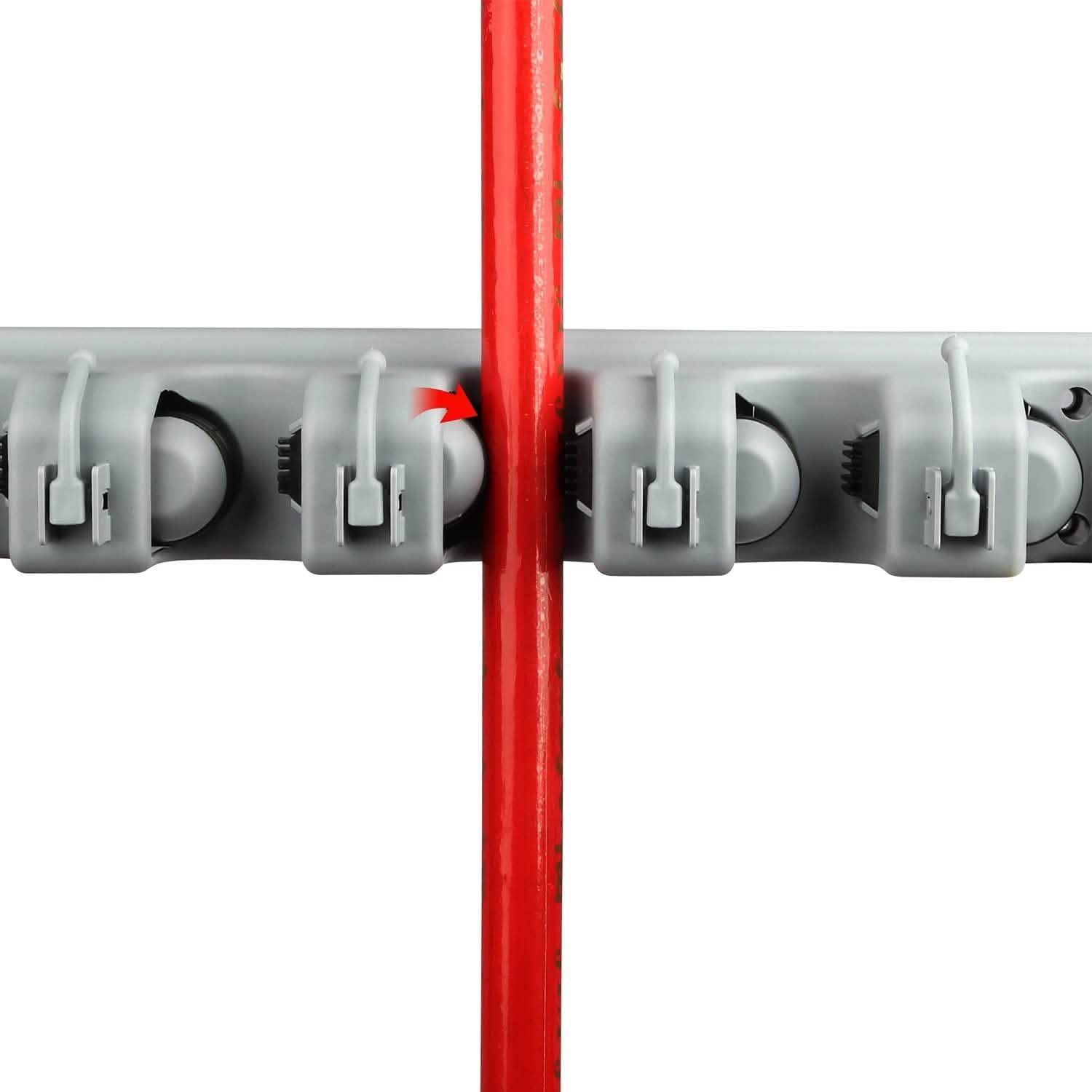 Mop Holder Wall Mount Hanger Organizer Storage Storage & Organization - Tophatter Daily Deals