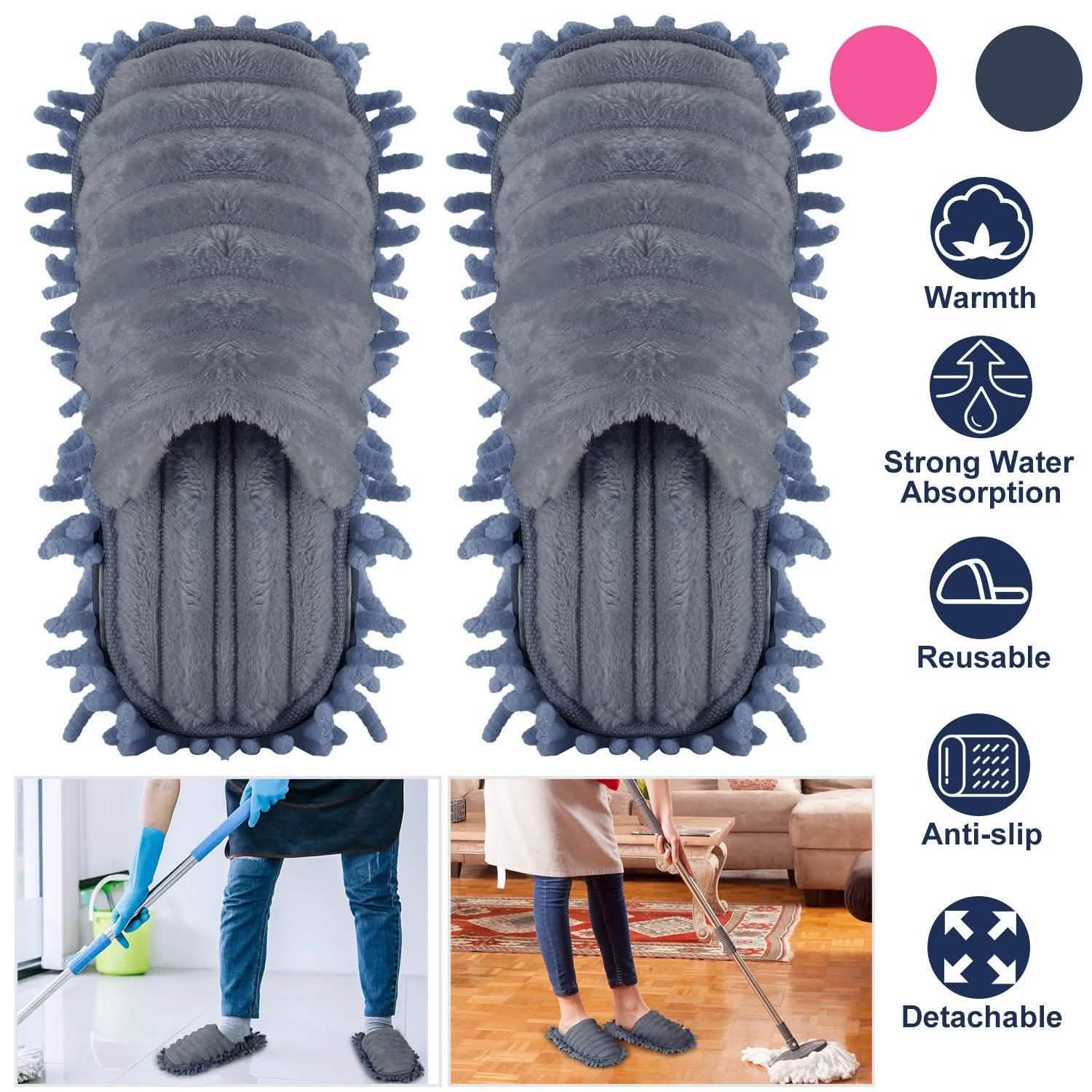 Mop Slippers Unisex Detachable Household Appliances - Tophatter Daily Deals
