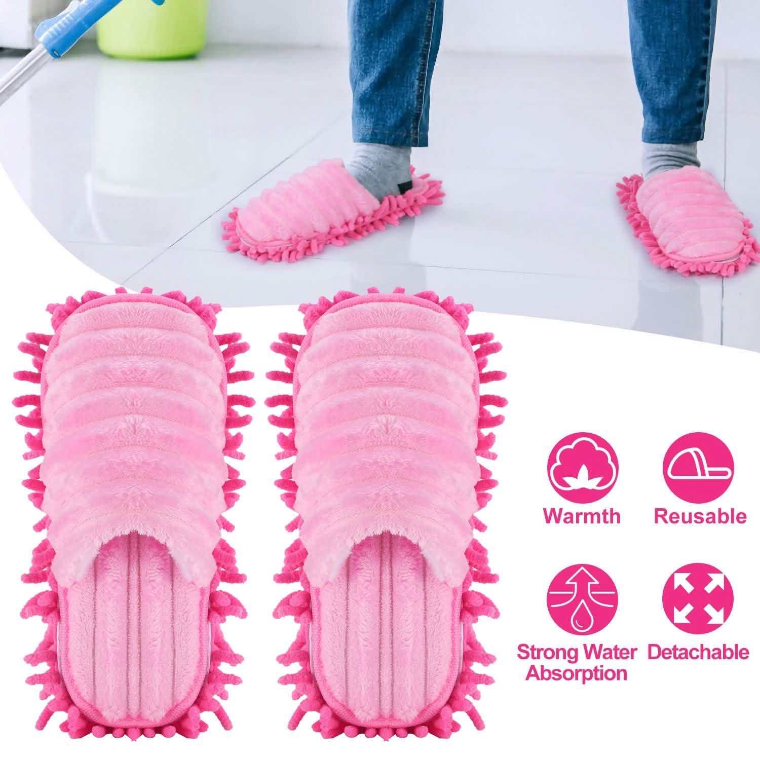 Mop Slippers Unisex Detachable Household Appliances - Tophatter Daily Deals