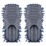 Mop Slippers Unisex Detachable Gray Household Appliances - Tophatter Daily Deals