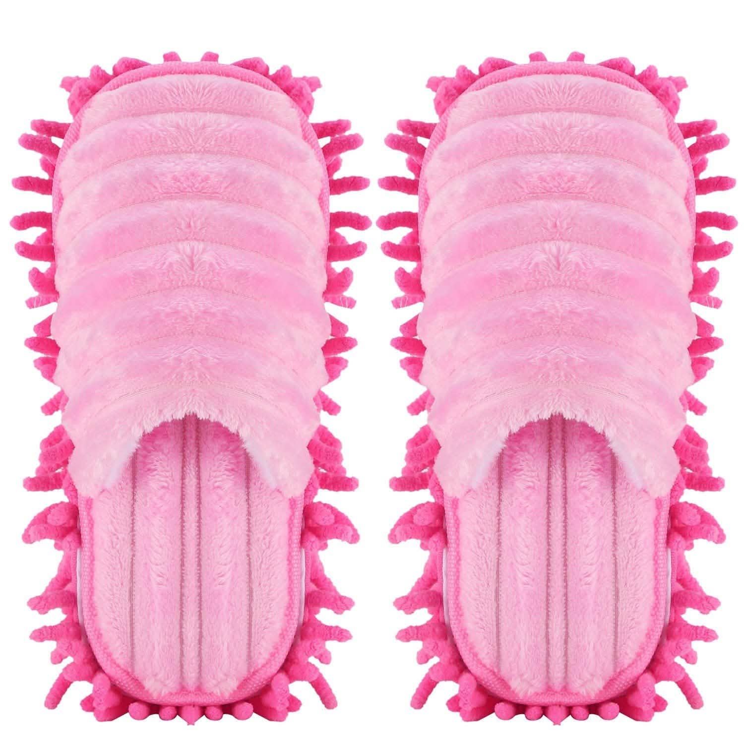 Mop Slippers Unisex Detachable Pink Household Appliances - Tophatter Daily Deals