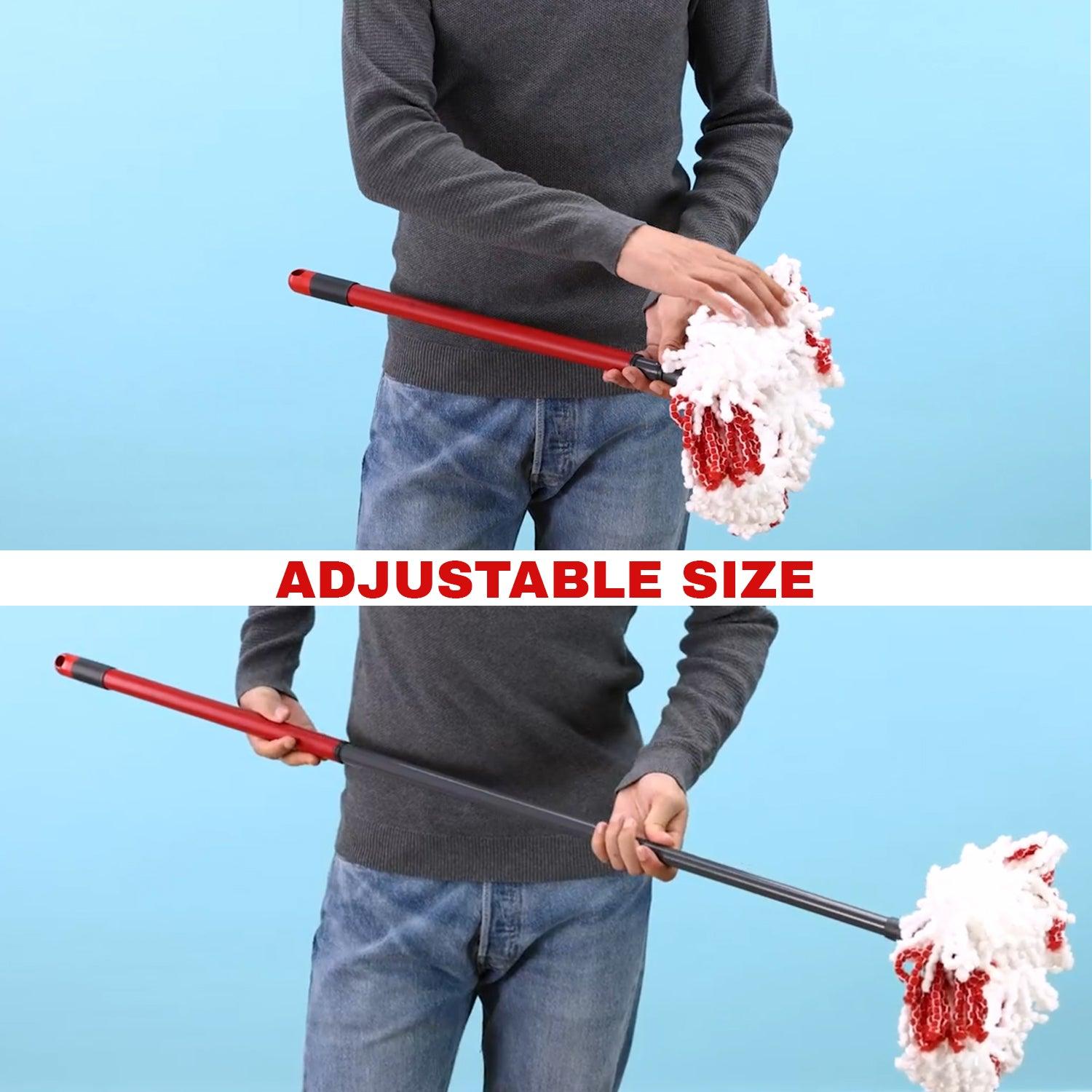 Spinning Mop With Bucket - Turbo Microfibre Mop and Bucket Set with Extra 2-in-1 Head Replacement Household - Tophatter Daily Deals