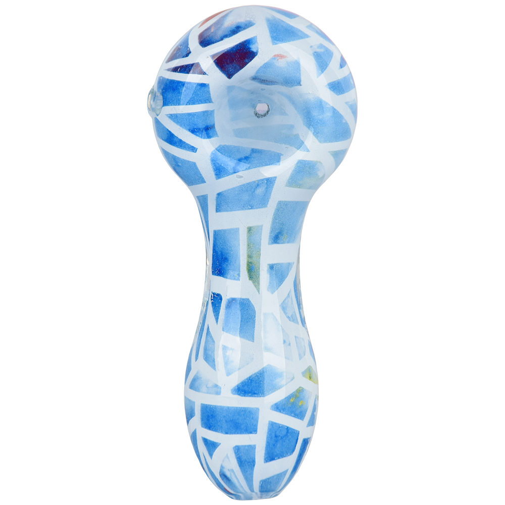 Mosaic Spoon Pipe Blue Mosaic Spoon Pipes - Tophatter Daily Deals