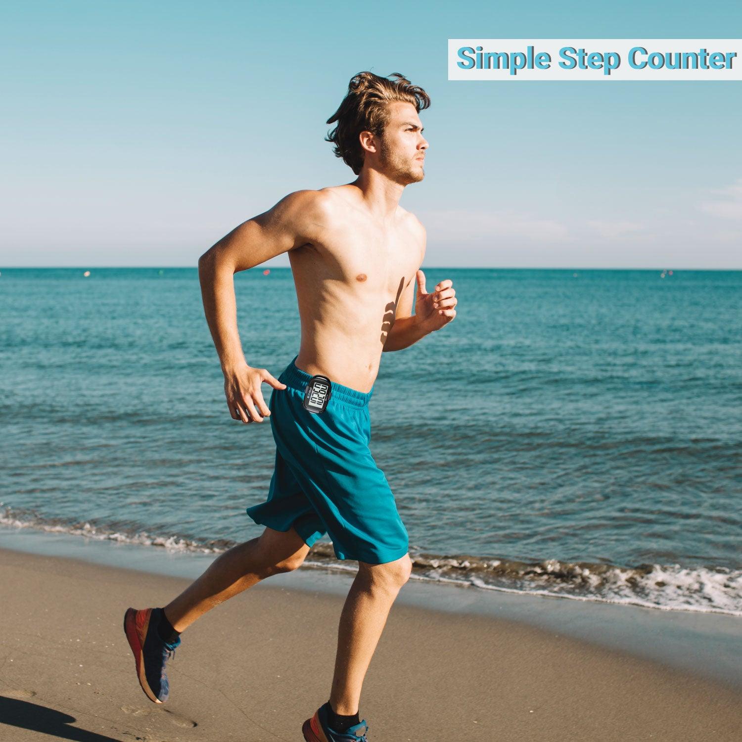 Simple Step Counter - 3D Pedometer with Clip and Lanyard A420S Sports & Outdoor - Tophatter Daily Deals