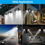 Motion Sensor Spotlights 2000lm Security Lights with Dual Head 360 Degree Rotatable Outdoor Lighting - Tophatter Daily Deals