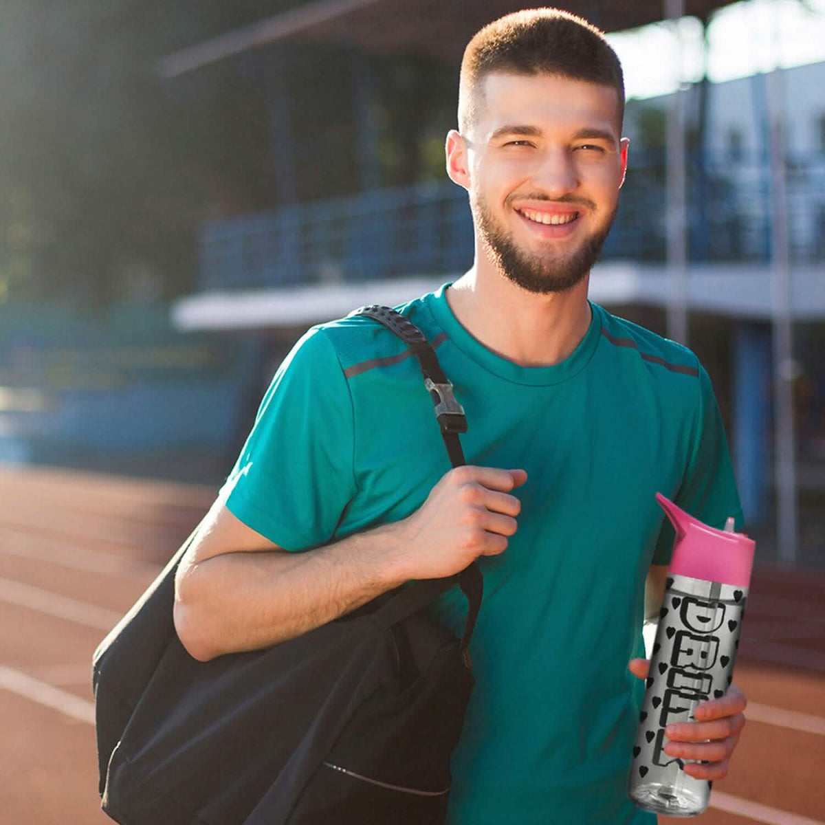 Motivational Leak Proof 32 Oz Water Bottles With Removable Straw Outdoor Recreation - Tophatter Daily Deals