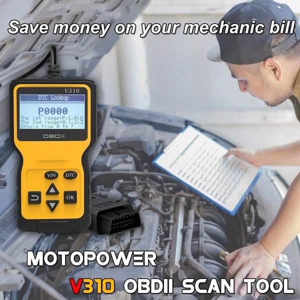 MOTOPOWER MP69033 OBD2 Scanner Universal Car Engine Fault Code Reader Automotive - Tophatter Daily Deals