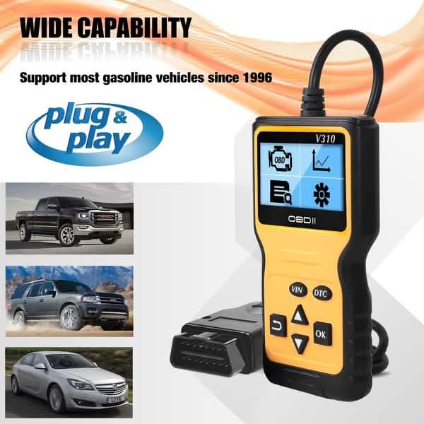 MOTOPOWER MP69033 OBD2 Scanner Universal Car Engine Fault Code Reader Automotive - Tophatter Daily Deals