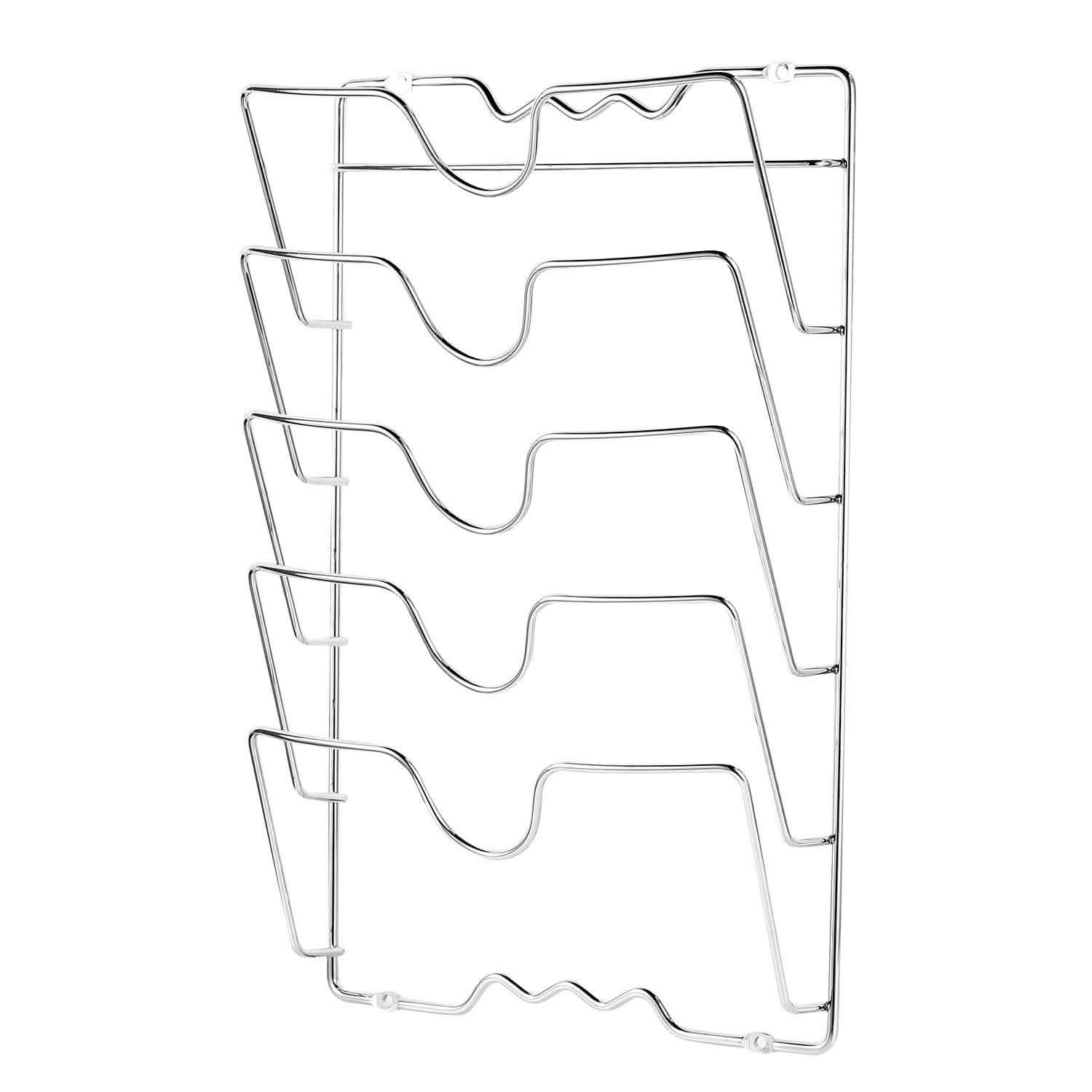 Mounted Pot Lid Rack Pot Cover Organizer Kitchen Storage - Tophatter Daily Deals