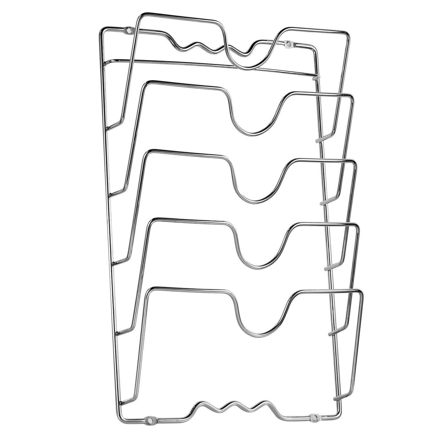 Mounted Pot Lid Rack Pot Cover Organizer Kitchen Storage - Tophatter Daily Deals