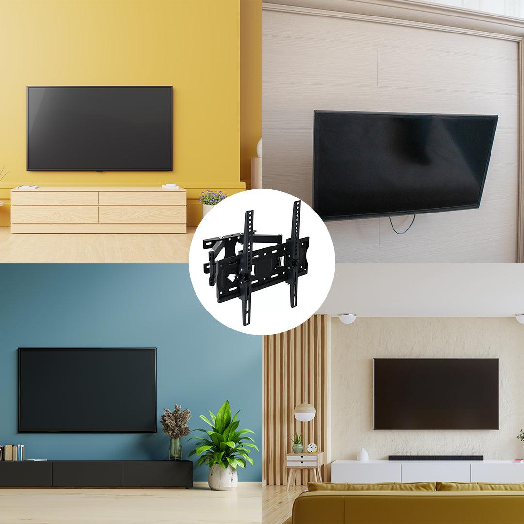 Wall Mount TV Bracket - Dual Arm Wall Stand for 26"-70" TVs Up to 50kg Weight Apparel & Accessories - Tophatter Daily Deals