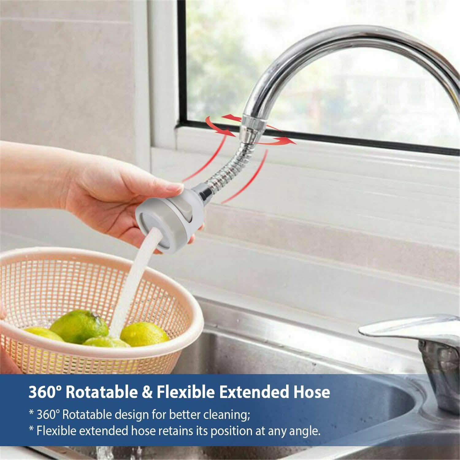 Movable Kitchen Tap Head 360° Rotatable Swivel Kitchen Tools & Gadgets - Tophatter Daily Deals