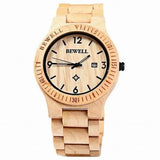 Movement Wrist Wood Watch Beige Watches - Tophatter Daily Deals