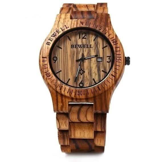 Movement Wrist Wood Watch Brown Watches - Tophatter Daily Deals