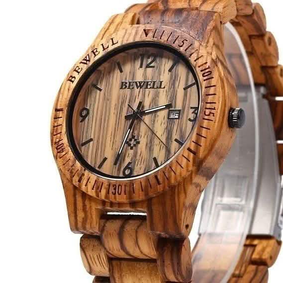Movement Wrist Wood Watch Watches - Tophatter Daily Deals