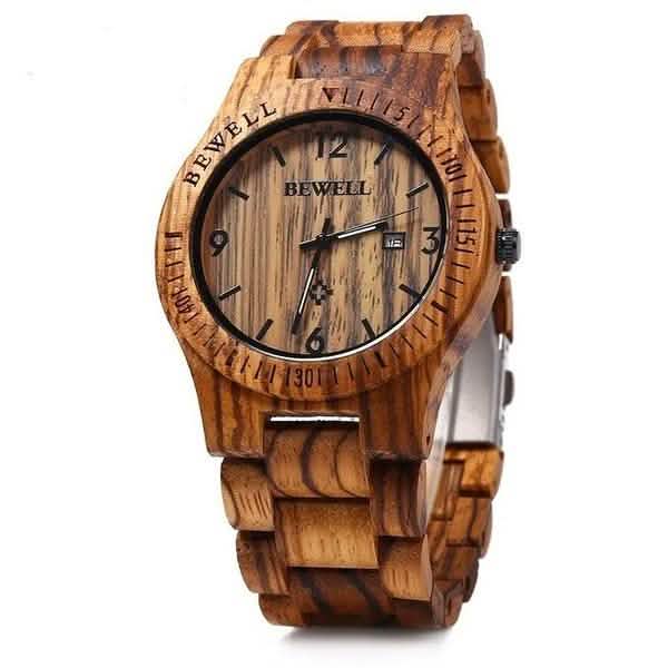 Movement Wrist Wood Watch Watches - Tophatter Daily Deals