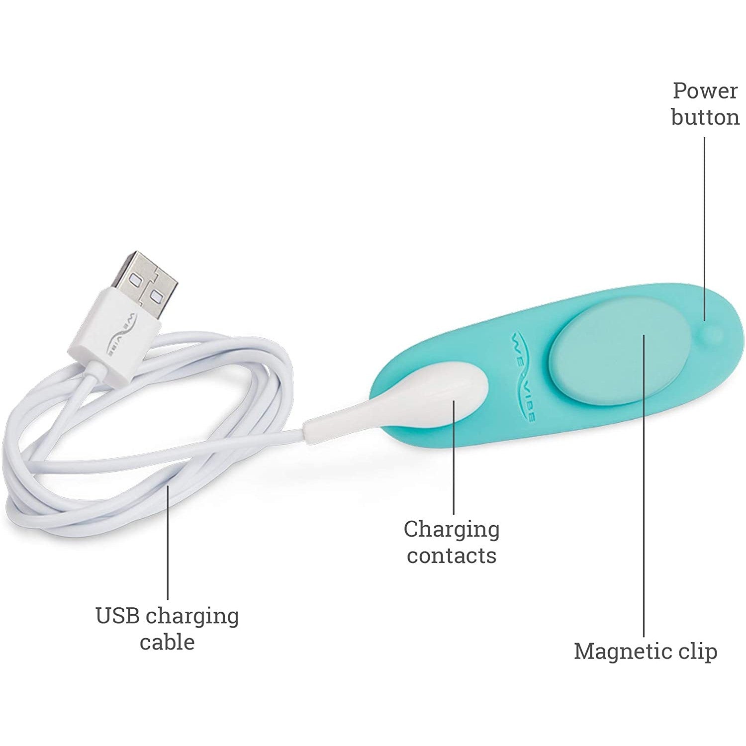 We-Vibe Moxie Wearable Panty Vibrator in Aqua Clitoral Vibrator - Tophatter Daily Deals