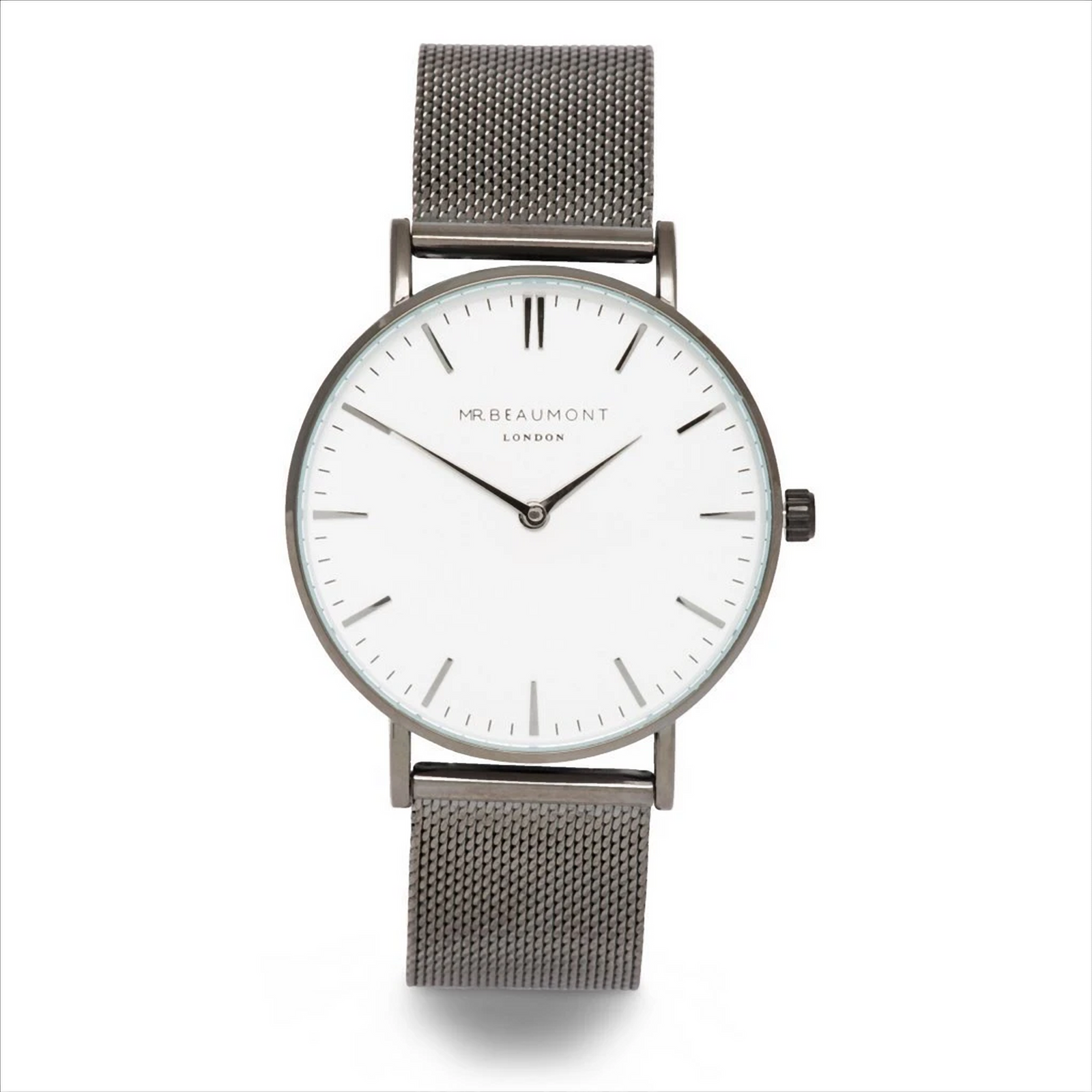 Mr Beaumont Mens Watch - Gunmetal Mesh White MB1802.4 Watch - Tophatter Daily Deals