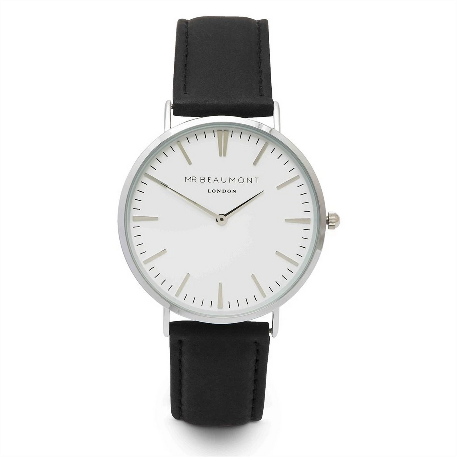 Mr Beaumont Mens Watch - Black Leather MB1801.5 Watch - Tophatter Daily Deals