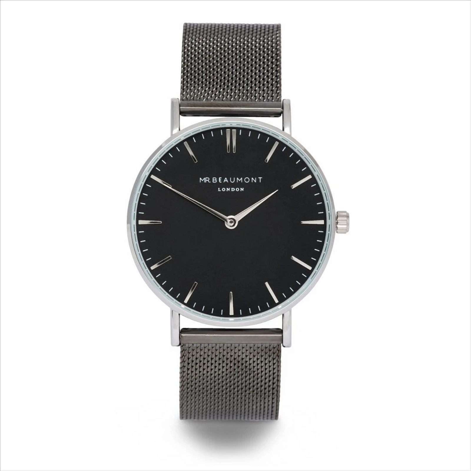 Mr Beaumont Mens Watch - Gunmetal Mesh Black MB1802.2 Watch - Tophatter Daily Deals