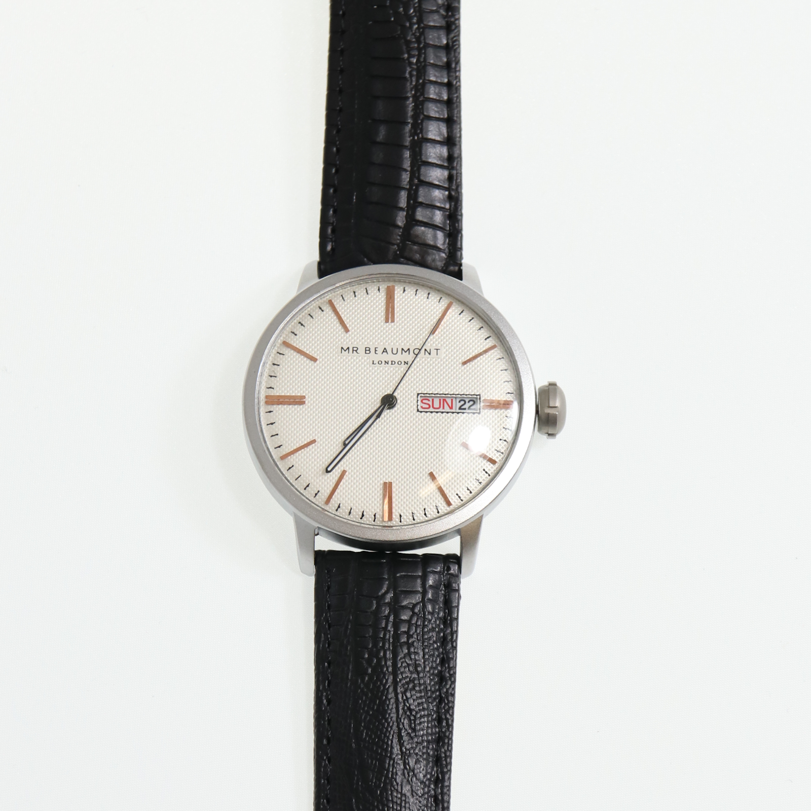 Mr Beaumont Mens Watch - Silver Case MB1803.2 Watch - Tophatter Daily Deals