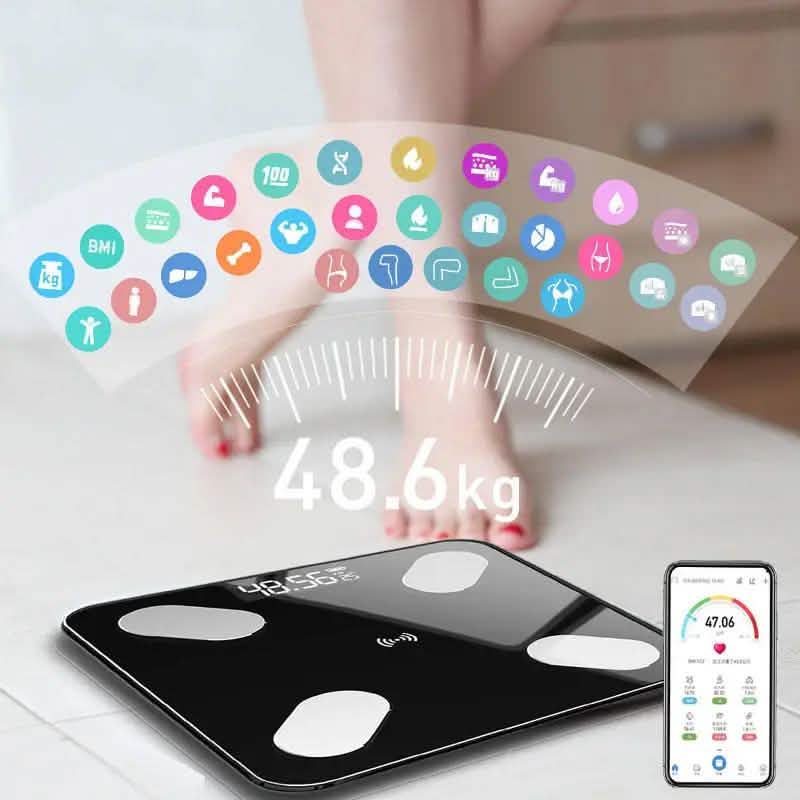 Mrosaa Digital Smart APP Electronic Weight Scale Fitness & Exercise - Tophatter Daily Deals